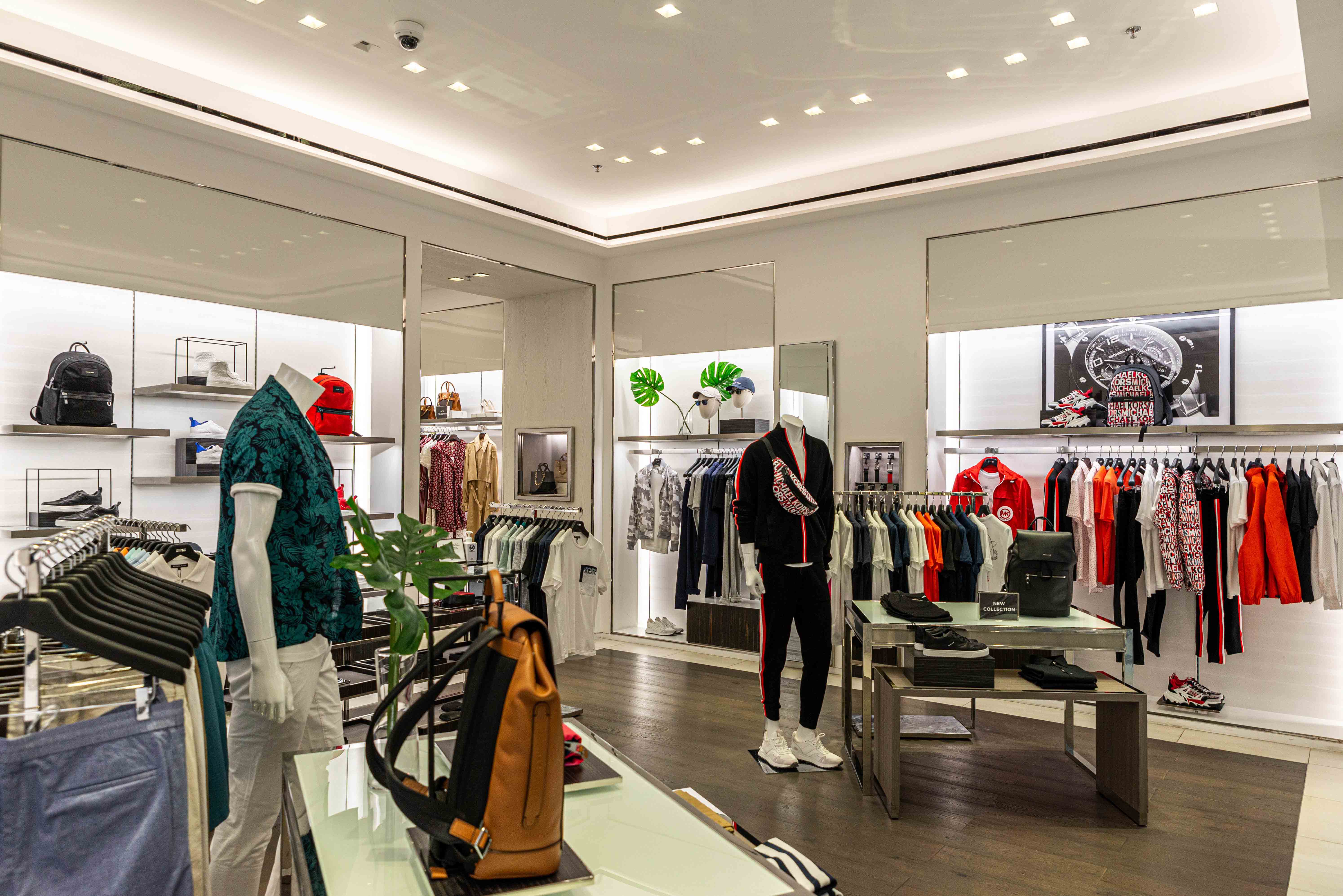 An interior image of the new Michael Kors store on Rodeo Drive is